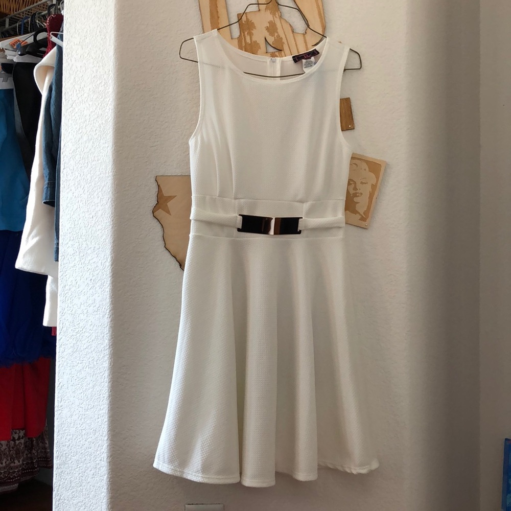 White never worn dress